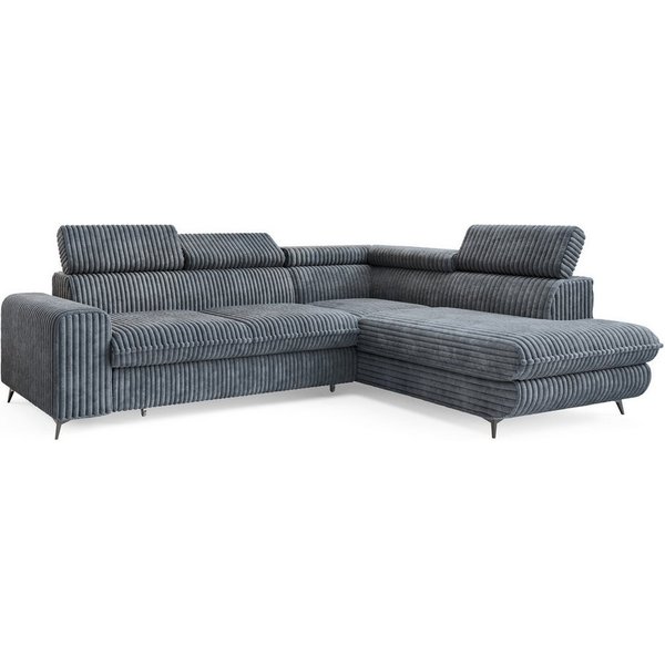 Masseno Ecksofa VELISS mit Schlaffunktion L-Form, Sofa mit Bettkasten