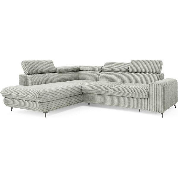 Masseno Ecksofa VELISS mit Schlaffunktion L-Form, Sofa mit Bettkasten