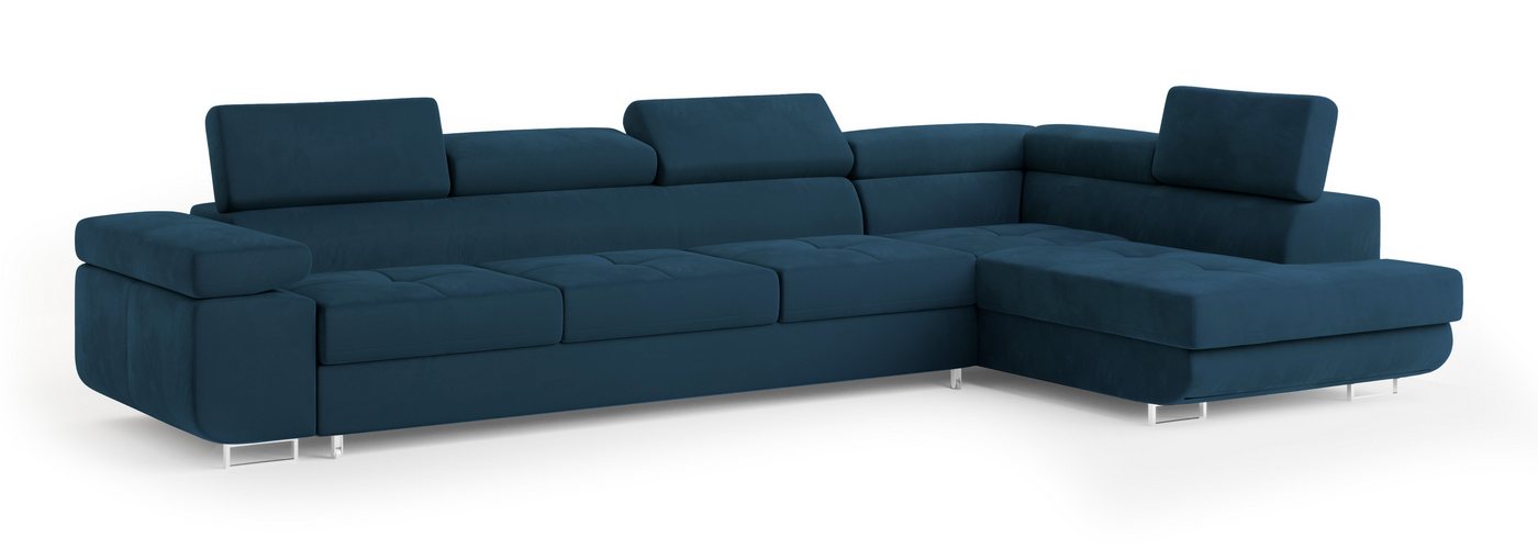 Masseno Ecksofa VICENTE mit Schlaffunktion L-Form, Sofa mit Bettkasten – Bild 2 von 5