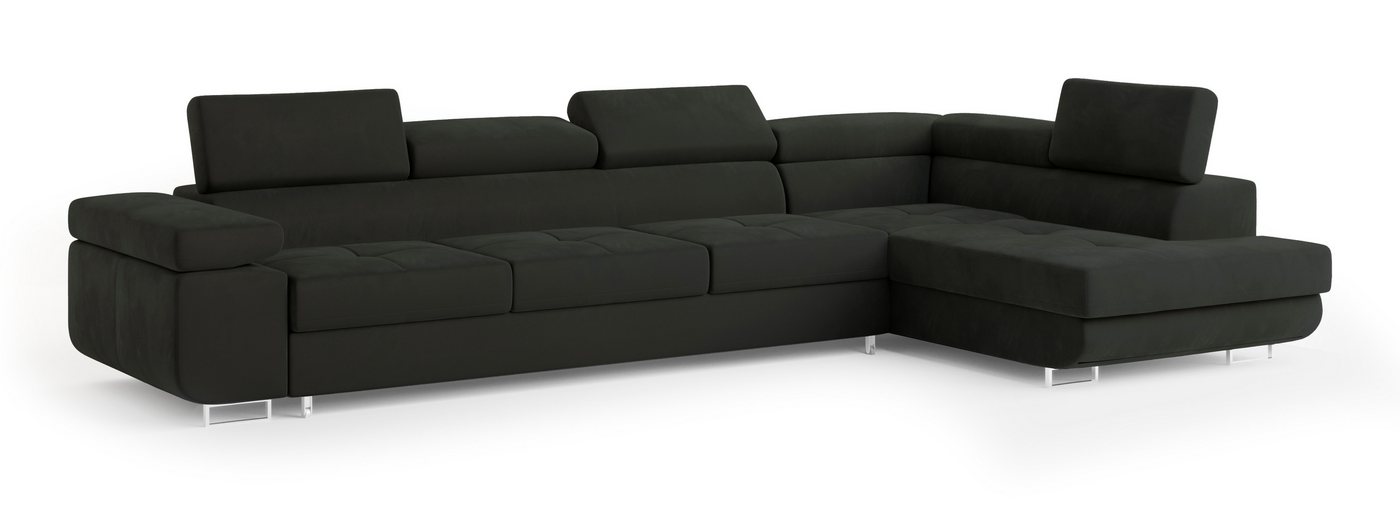 Masseno Ecksofa VICENTE mit Schlaffunktion L-Form, Sofa mit Bettkasten – Bild 2 von 5