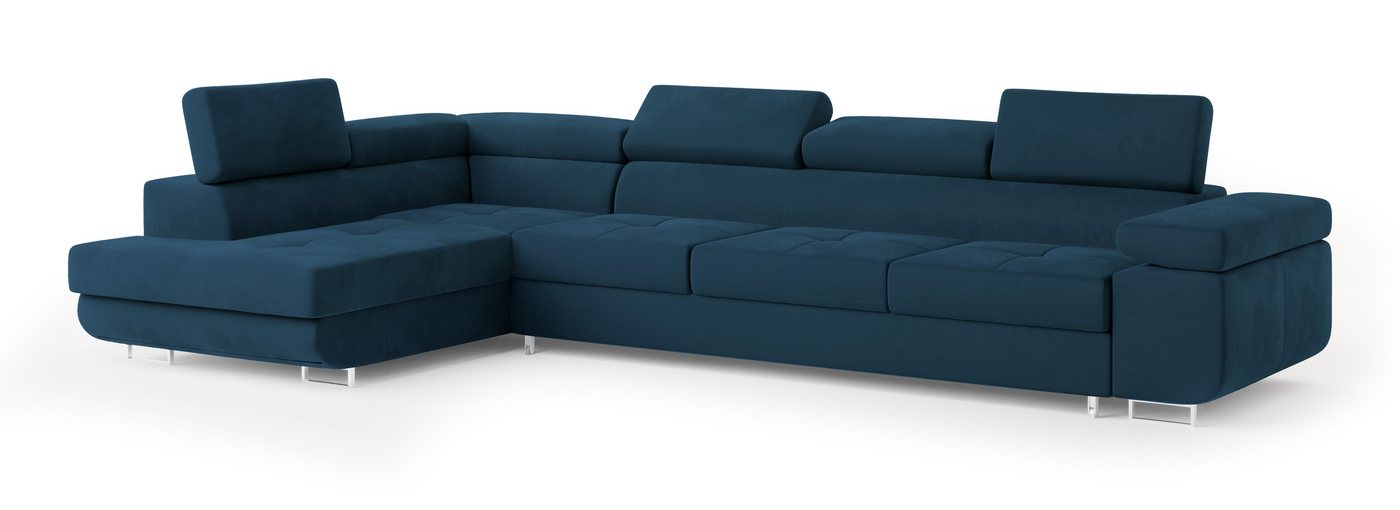 Masseno Ecksofa VICENTE mit Schlaffunktion L-Form, Sofa mit Bettkasten – Bild 2 von 5