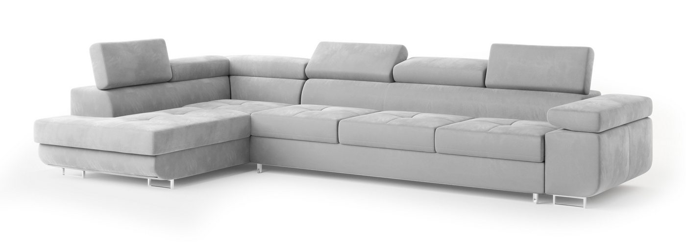 Masseno Ecksofa VICENTE mit Schlaffunktion L-Form, Sofa mit Bettkasten – Bild 2 von 5