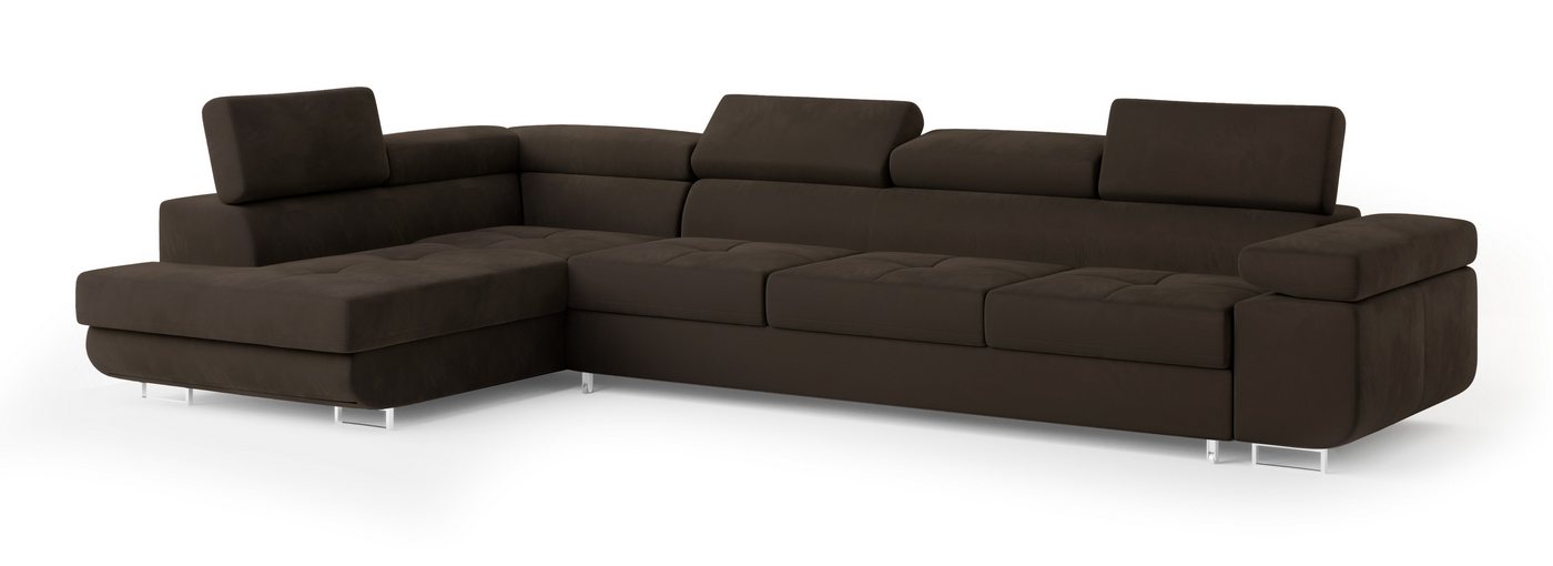 Masseno Ecksofa VICENTE mit Schlaffunktion L-Form, Sofa mit Bettkasten – Bild 2 von 5