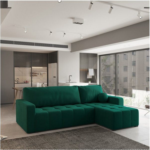 Masseno Ecksofa VOLIRA mit Schlaffunktion L-Form, Sofa mit Bettkasten