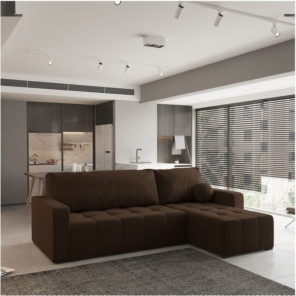 Masseno Ecksofa VOLIRA mit Schlaffunktion L-Form, Sofa mit Bettkasten