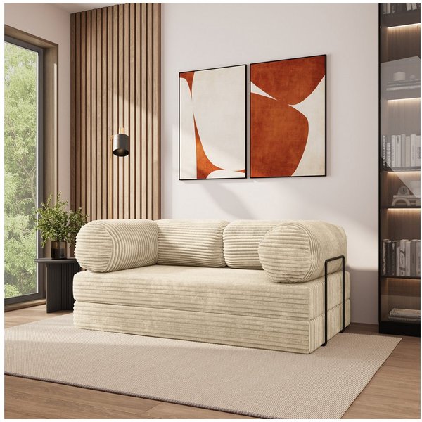 Masseno Sofa ALVIO mit Schlaffunktion, Schlafsofa, Schaumstoffsofa