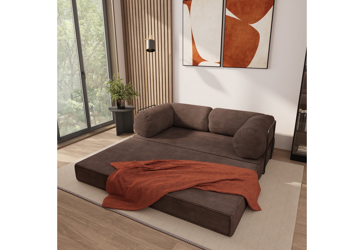 Masseno Sofa ALVIO mit Schlaffunktion, Schlafsofa, Schaumstoffsofa – Bild 3 von 5