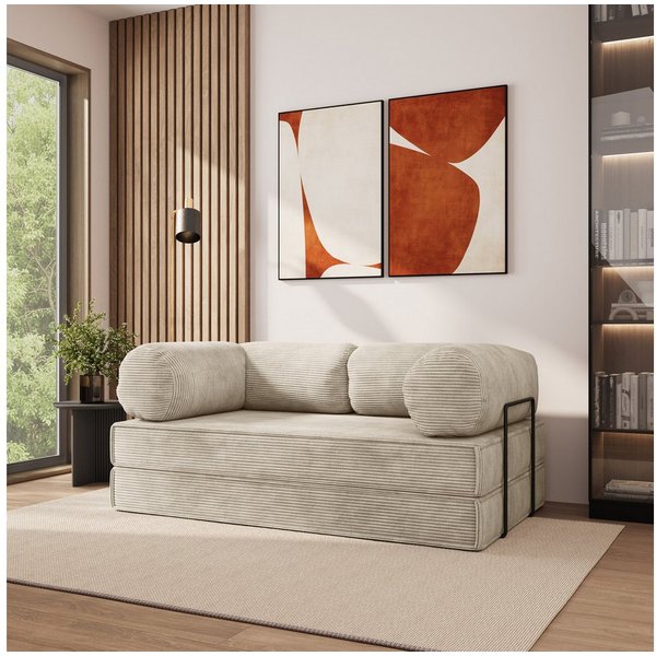 Masseno Sofa ALVIO mit Schlaffunktion, Schlafsofa, Schaumstoffsofa
