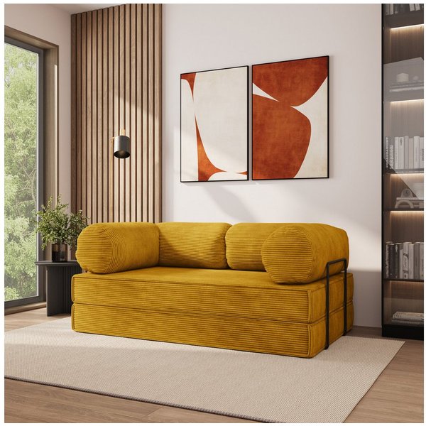Masseno Sofa ALVIO mit Schlaffunktion, Schlafsofa, Schaumstoffsofa