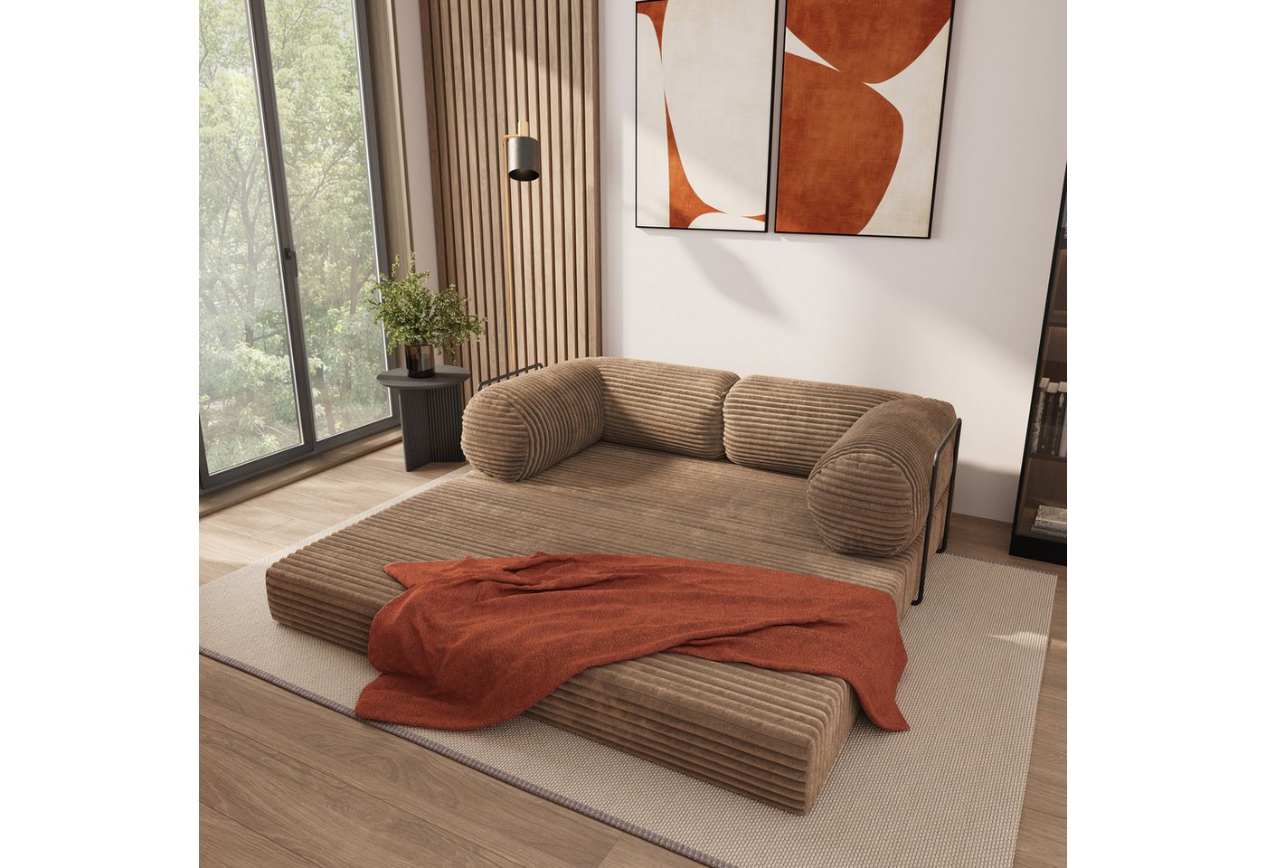 Masseno Sofa ALVIO mit Schlaffunktion, Schlafsofa, Schaumstoffsofa – Bild 3 von 5