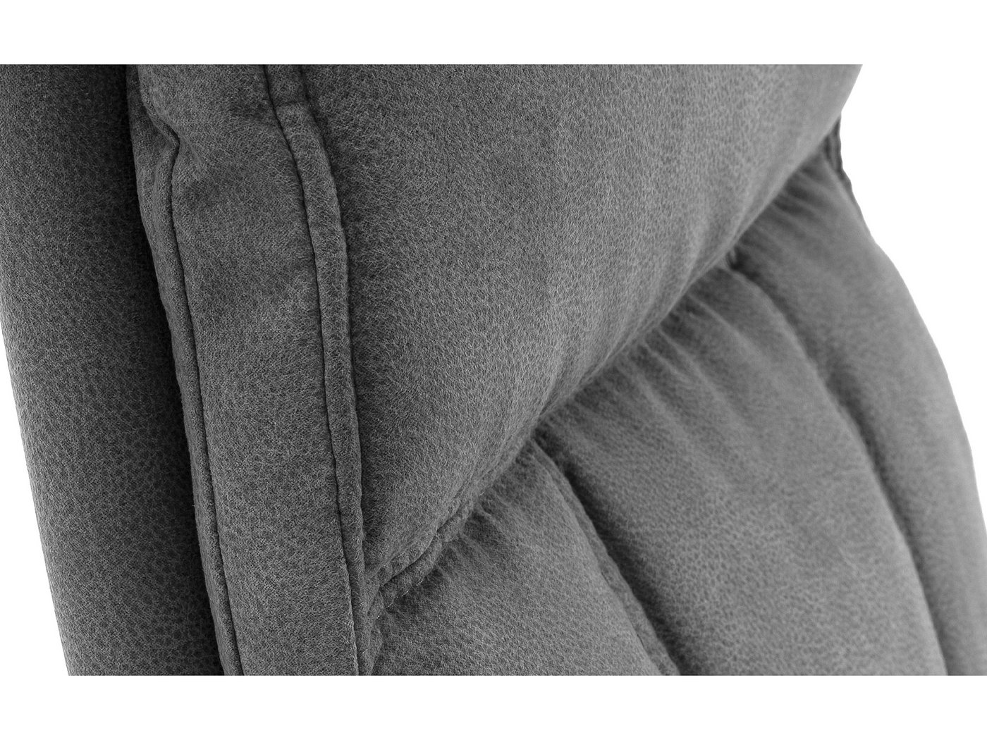 Massivart® Freischwinger mit Taschenfederkern, Microfaser Antiklook, Esszimmerstuhl, »Azul«, praktischer Griff am Rücken · Metallgestell schwarz matt – Bild 4 von 5
