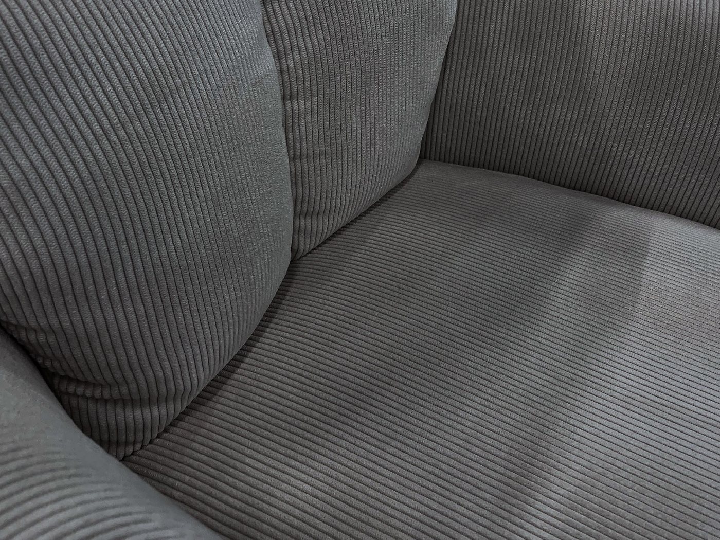 Massivart® Polsterstuhl drehbar, Esszimmerstuhl mit Armlehne, Cord »SOFIA«, Federkern · 180 Grad drehbar · Nivellierung · Metallgestell schwarz – Bild 5 von 5