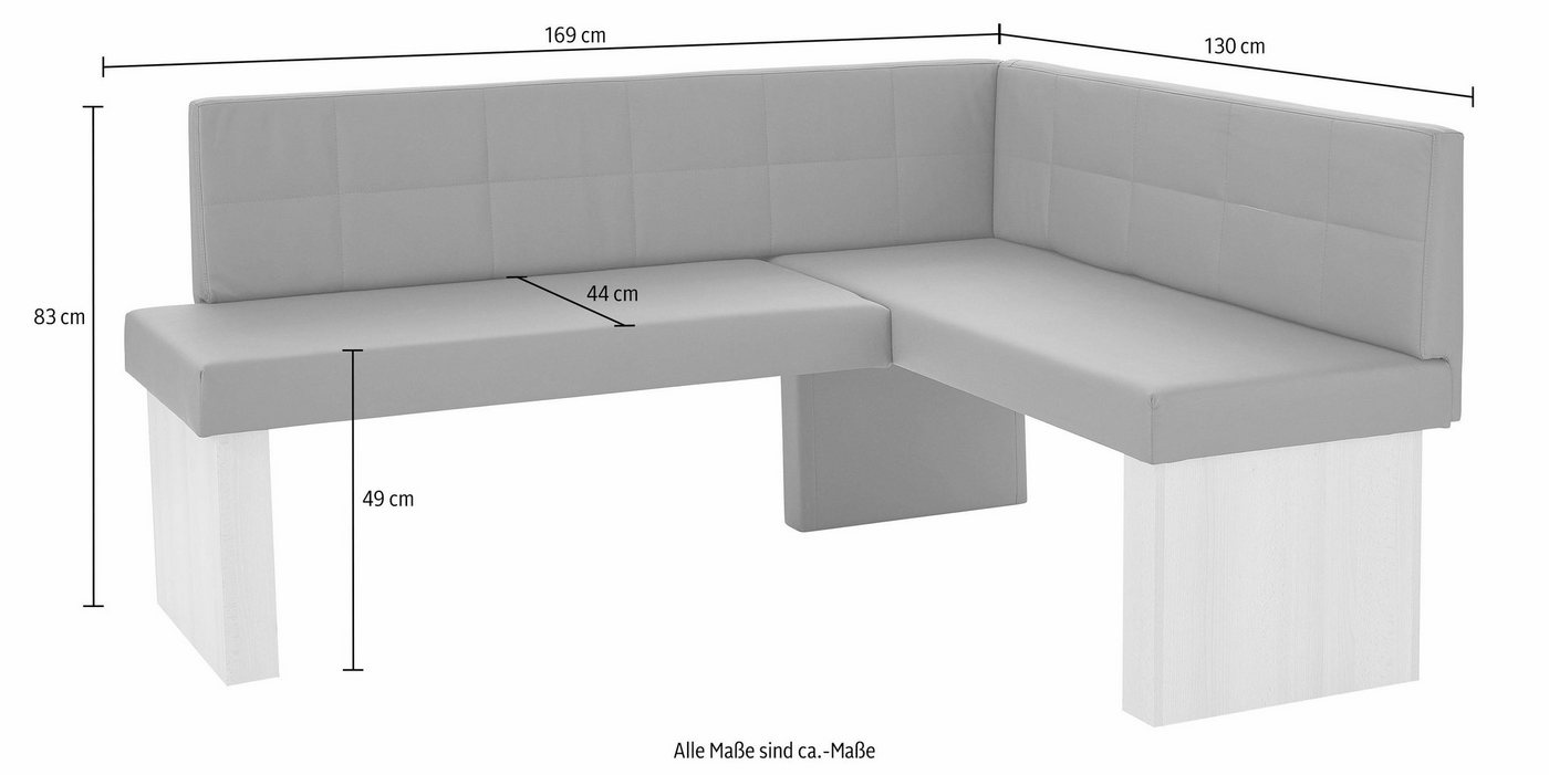 massivline&more Eckbank Anna 2, Breite 169 cm – Bild 2 von 3
