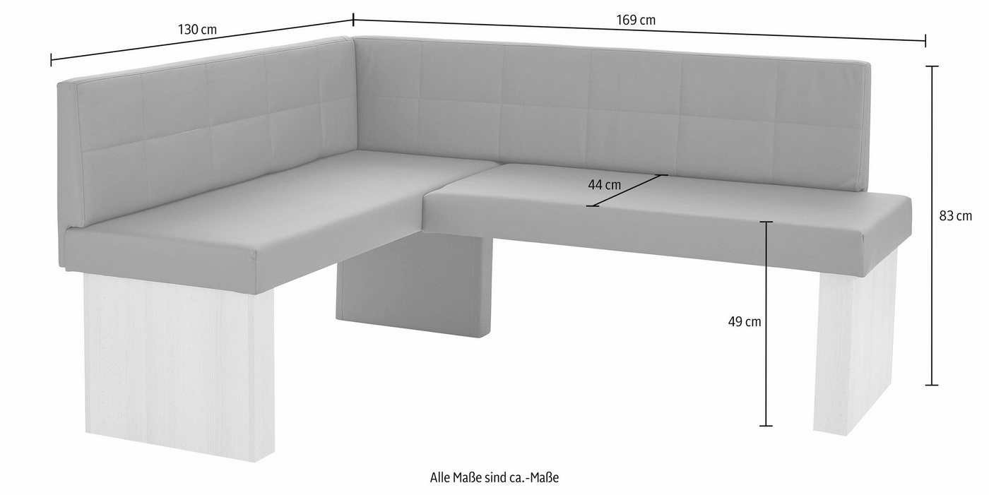 massivline&more Eckbank Anna 2, Breite 169 cm – Bild 3 von 4