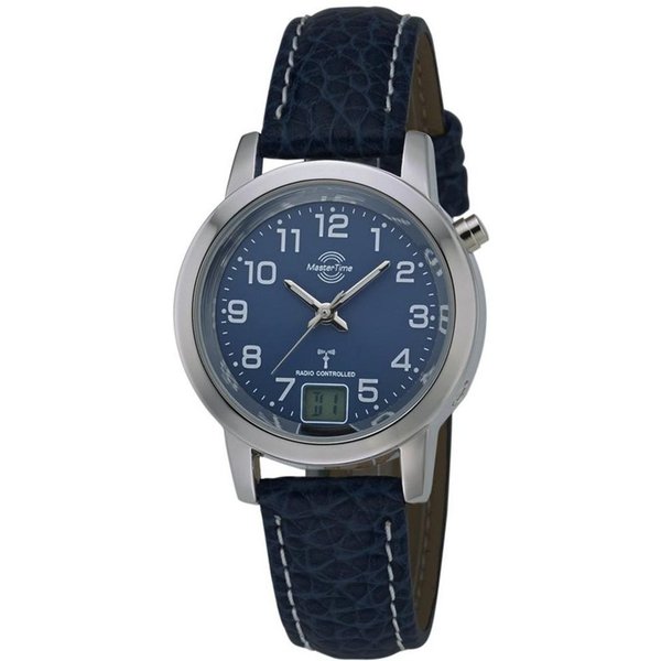 MASTER TIME Funkuhr Basic MTLA-10490-32L, Armbanduhr, Quarzuhr, Damenuhr, Datum,Langzeitbatterie
