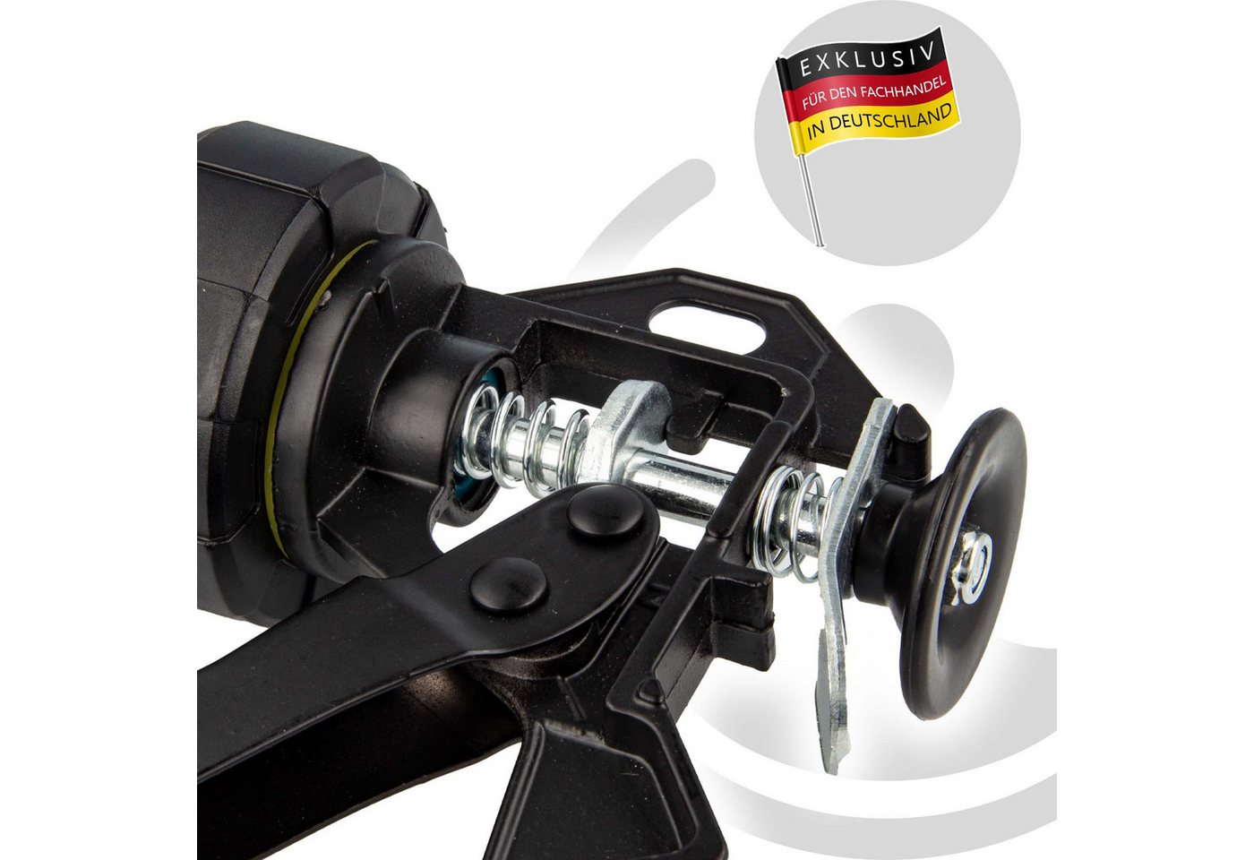 MASTERPROOF PROFESIONAL Kartuschenpistole Alu-Kartuschenpresse für Silikon, Acryl & Kleber mit Kartusche 310 ml – Bild 5 von 5