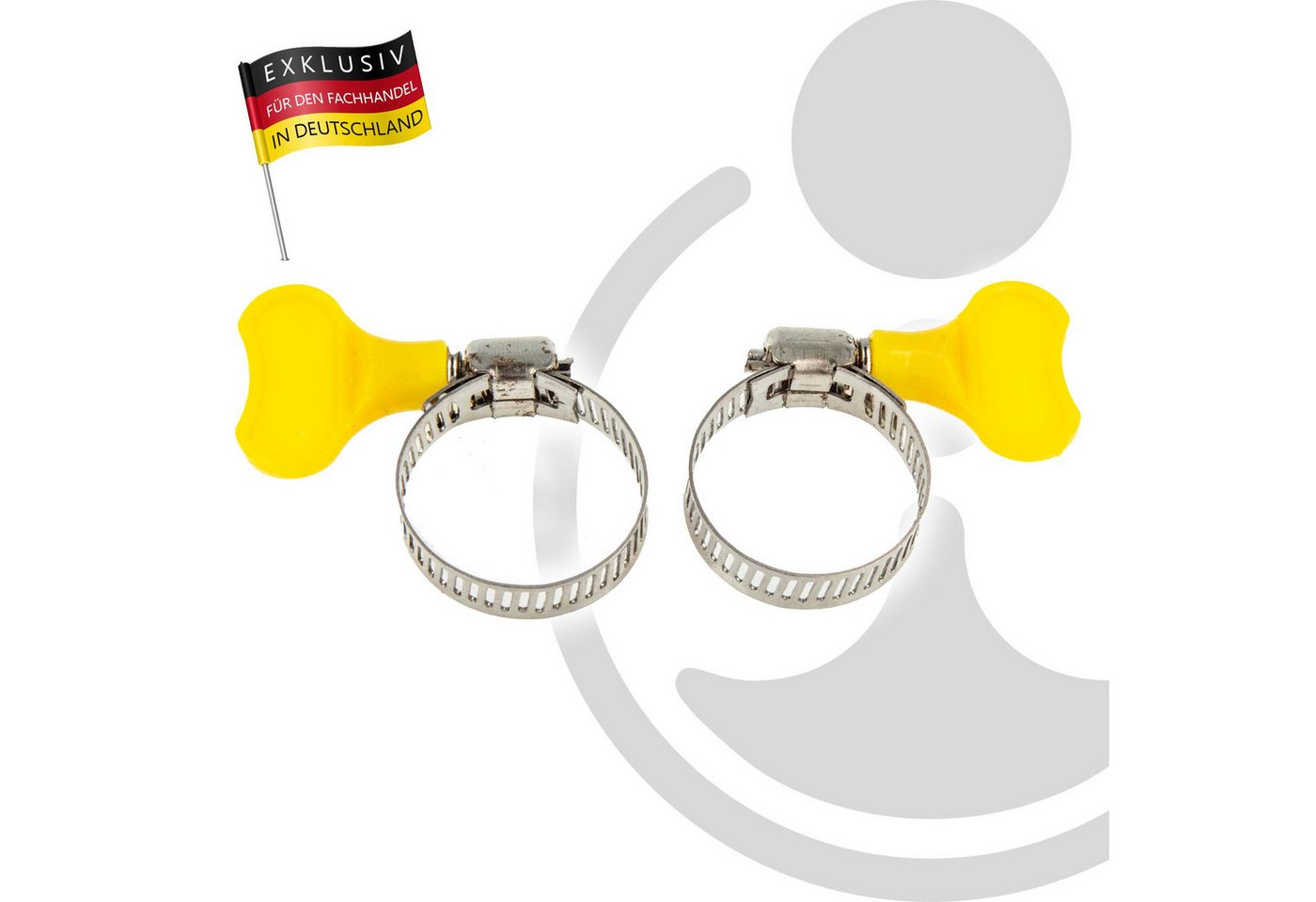 MASTERPROOF PROFESIONAL Schlauchschelle Edelstahl Schlauchschelle 2-er Set, Spannbereich Ø 19 - 29 mm – Bild 2 von 2