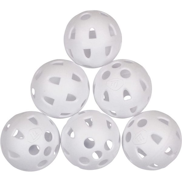 Masters 247 Golfball Masters Golf Airflow XP Golf Übungsbälle 6er Pack Weiss, 6 Stück I Trainingsball