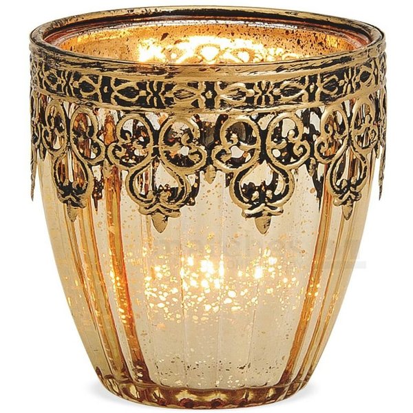 matches21 HOME & HOBBY Bilderrahmen Windlicht Orientalisch Metalldekor 9 cm