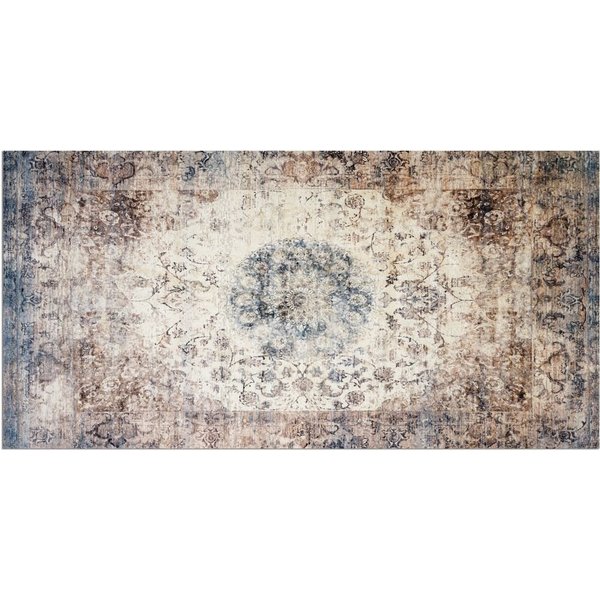 matches21 HOME & HOBBY Läufer Küchenläufer Vintage Ornamente beige rutschfester Flur Teppich, rechteckig, Höhe: 5 mm, Waschbarer Küchenteppich 60x120 cm für Küc