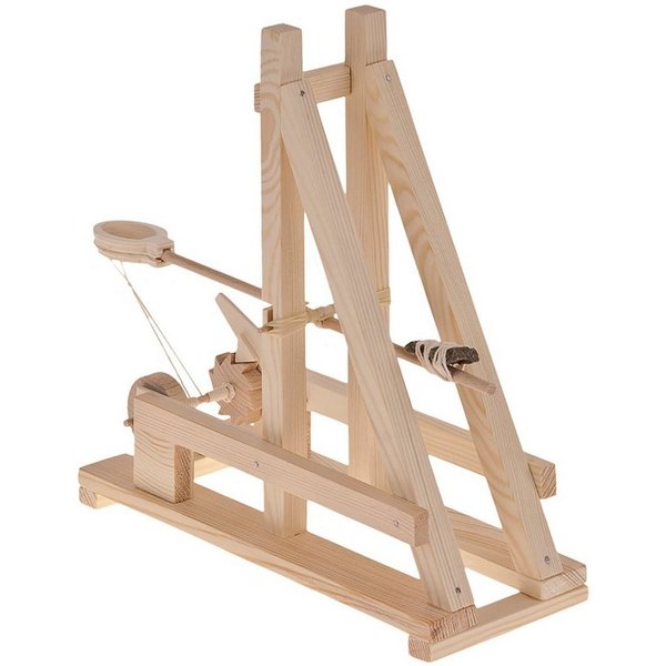 matches21 HOME & HOBBY Römisches Katapult Holz Bausatz ab 11 J Holzbaukasten