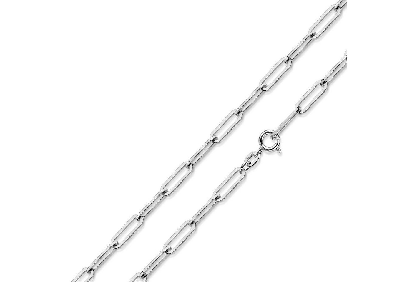 Materia Silberkette Damen Silber Ankerkette weit Chain-Design 3mm K23, 925 Sterling Silber – Bild 3 von 5