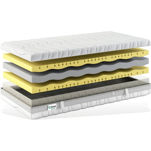 Kaltschaummatratze Terramed Premium Matratze mit extra hohem Raumgewicht 9 Liege Zonen, Matratzen Perfekt, 23 cm hoch, Premium Kaltschaumkern mit hohem Raumgewi