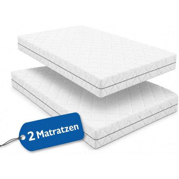 Taschenfederkernmatratze Set 2 Stück Matratze Köln 7-Zonen 90x200 100x200cm 80x200cm, Matratzen Perfekt, 20 cm hoch, (2 Stück Matratzen, für 160x200, 180x200cm 