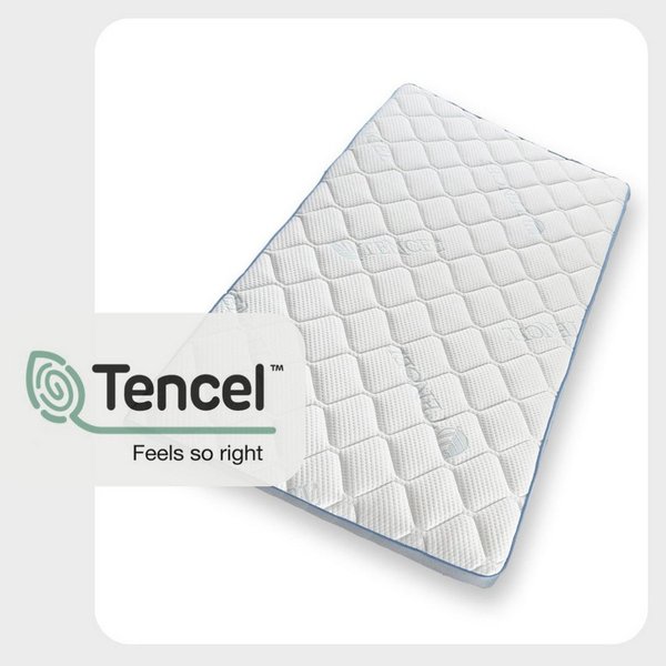 MatratzenL.A.B®, Topper TENCEL™ Lyocell Premium Bezug, H4/H5 sehr fest, 12 cm hoch, Kaltschaum, Matratzentopper ideal für Ihre Boxspringbett. klebstofffrei