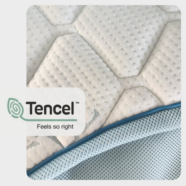 MatratzenL.A.B®, Topper TENCEL™ Lyocell® Premium Bezug, H4/H5 sehr hart, 12 cm hoch, Kaltschaum, Matratzentopper ideal für Ihre Boxspringbett. klebstofffrei