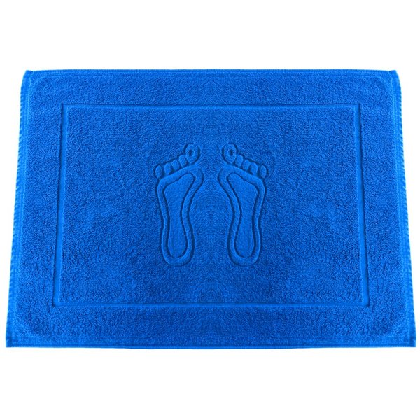 MatratzenL.A.B® Badematte 650 g/m² Blauer Schwan®, 100% Baumwolle, 50x70 cm, Badvorleger, Duschvorleger, Duschmatte Frottee