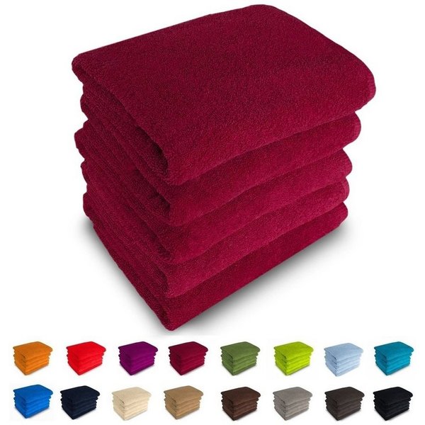 MatratzenL.A.B® Duschtücher 70x140 cm Rimini 500 g/m² Blauer Schwan®, 100% Baumwolle (Duschtücher), Badetücher, Frotee, 23 Farben, mit Aufhänger, einzeln verpac