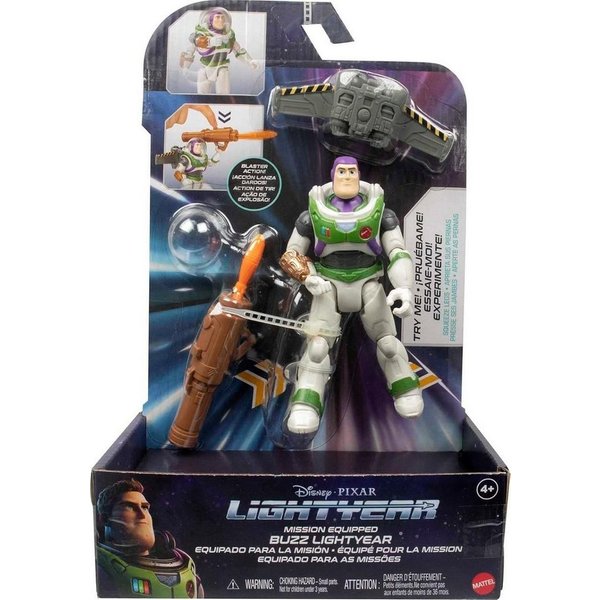 Mattel® Actionfigur Buzz Lightyear-Actionfigur mit Missionsausrüstung ca. 12,7 cm