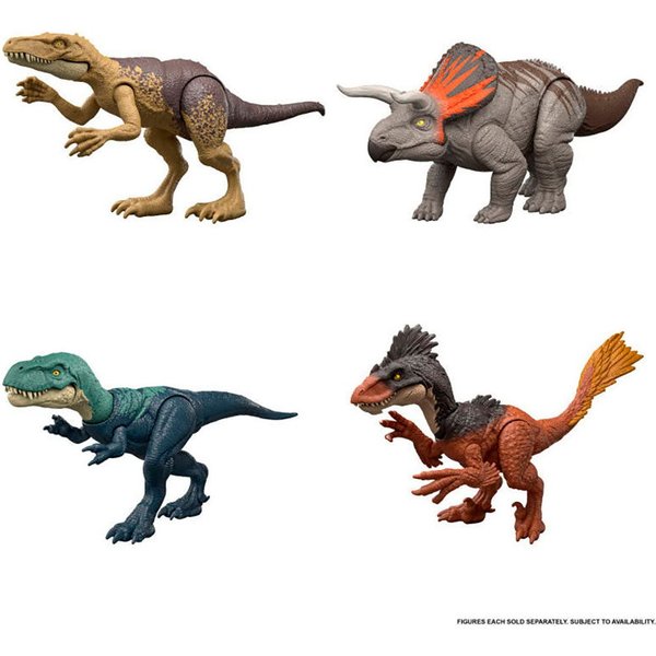 Mattel® Actionfigur Jurassic World, Attack Sortiment, sortiere Lieferung, (1-tlg), Abbildungen dienen als Beispiele.
