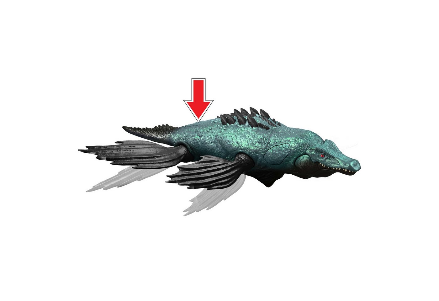 Mattel® Actionfigur Jurassic World Gigantic Thrashers - Liopleurodon, mit Funktionen – Bild 5 von 5