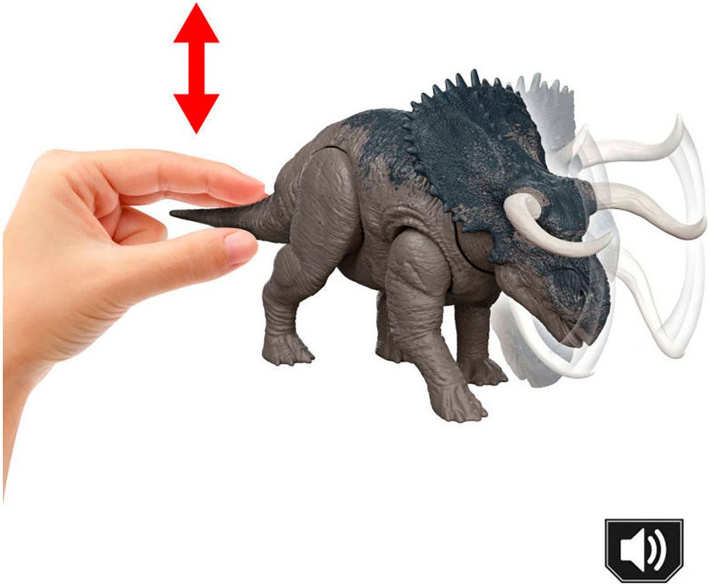 Mattel® Actionfigur Jurassic World, Rebirth, Wild Roar, Nasutoceratops – Bild 3 von 5