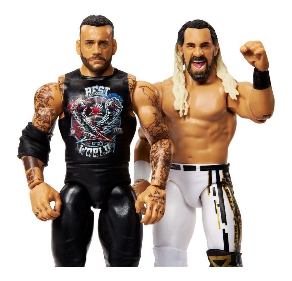 Mattel® Actionfigur Main Event Showdown CM Punk vs. Seth Rollins, detailgetreue WWE-Actionfigur mit vielen Bewegungspunkten – Bild 4 von 5