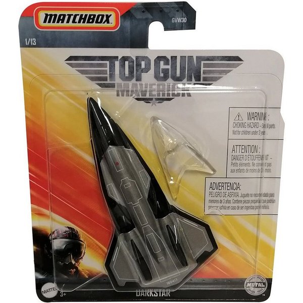 Mattel® Actionfigur Matchbox Skybusters Top Gun Maverick Modellflugzeug Darkstar Düssenjet
