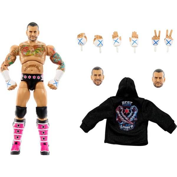Mattel® Actionfigur Ultimate Edition CM Punk, detailgetreue WWE-Actionfigur mit vielen Bewegungspunkten