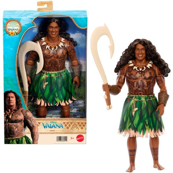 Mattel® Anziehpuppe Disney Vaiana, Maui-Puppe mit abnehmbarer Kleidung