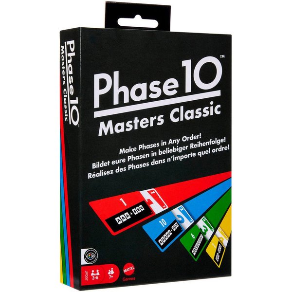 Mattel games Spiel Phase 10 Masters Classic, Kartenspiel