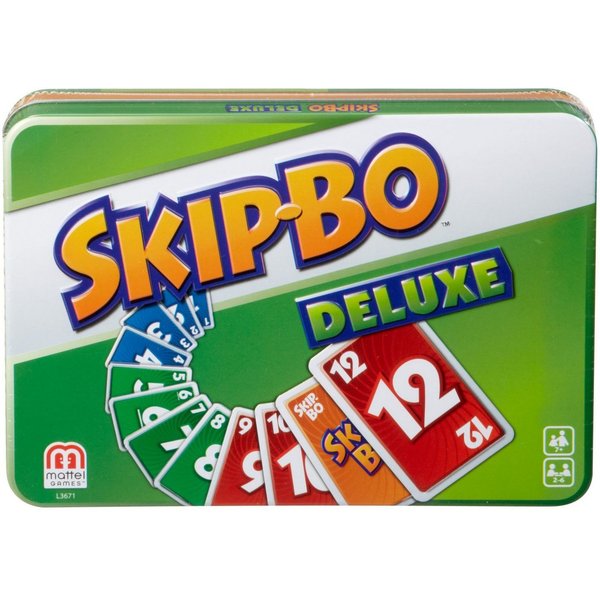 Mattel games Spiel Skip-Bo Deluxe Metallbox