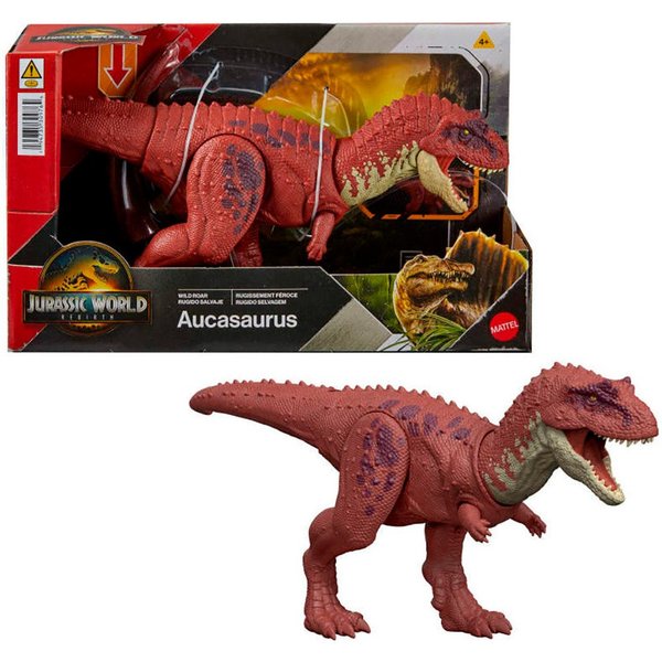 Mattel® Spielfigur Jurassic World, Rebirth, Wild Roar Aucasaurus