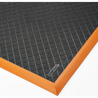 Safety Stance Solid™ 649 Notrax Arbeitsplatz-Gummimatten Schwarz/Orange