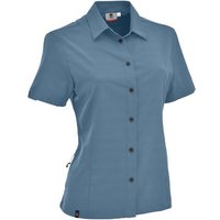 MAUL Damen Bluse Halserspitze fresh - 1/2 Bluse, Größe 36 in Grau
