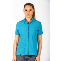 MAUL Damen Bluse Kuranda 3XT-1/2 Bluse elastic, Größe 48 in Blau