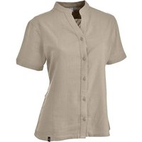 MAUL Damen Bluse Langensee - 1/2 Bluse in Leine, Größe 40 in Grau