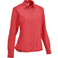 MAUL Damen Bluse Mosel - 1/1 Flanellbluse karo, Größe 52 in Rot