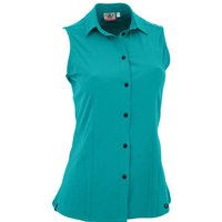 MAUL Damen Bluse Rofanspitze 3XT-Blusentop-uni, Größe 44 in Blau