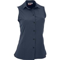 MAUL Damen Bluse Rofanspitze 3XT-Blusentop-uni, Größe 46 in Blau